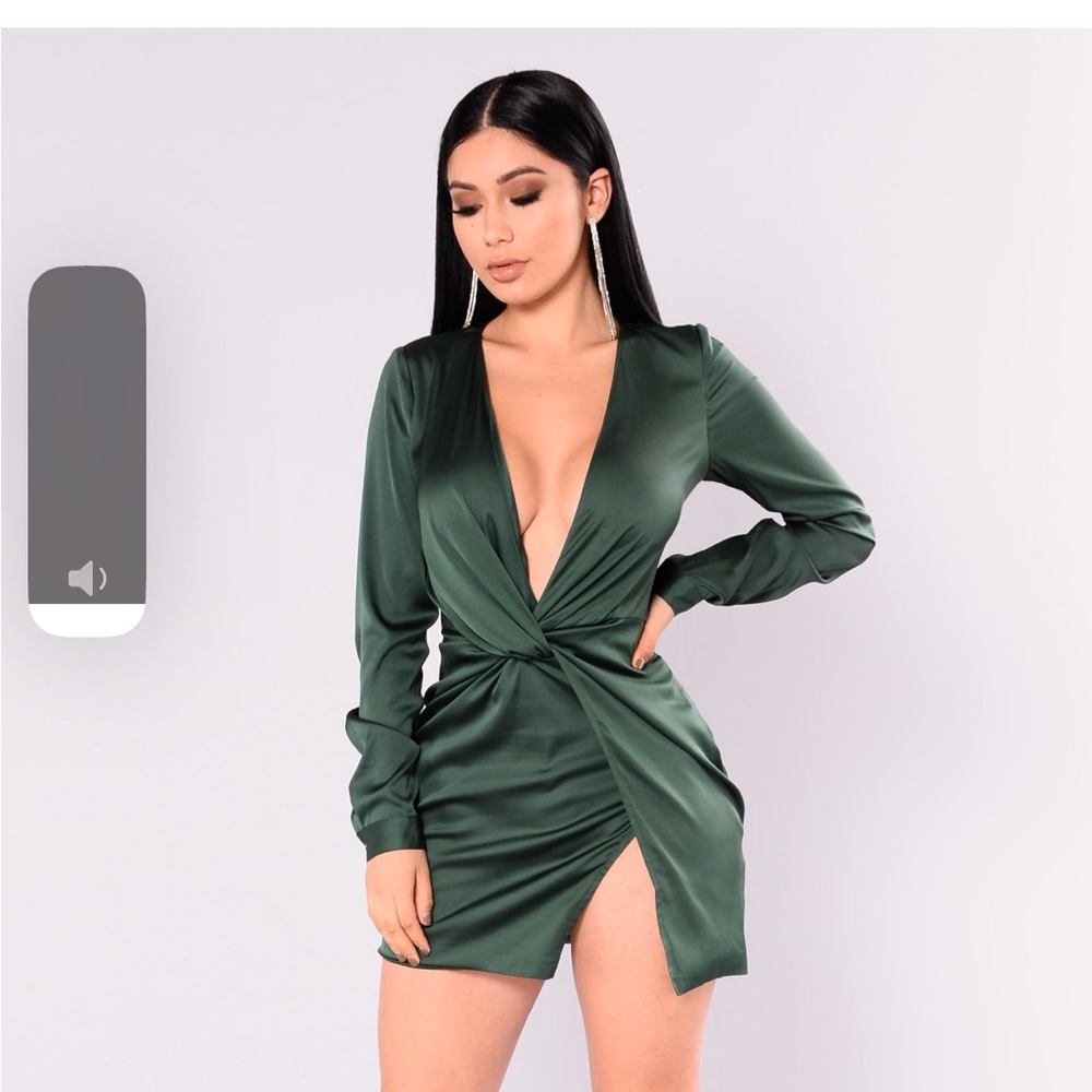 SUGAR FREE DRESS hunter green